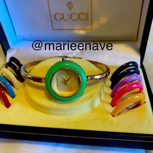 Vintage Gucci Watch w/ changing Bezels